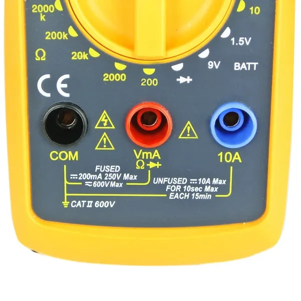 Digital Multimeter ACV/DCV, DC Current Diode Battery Test Meter - Image 12