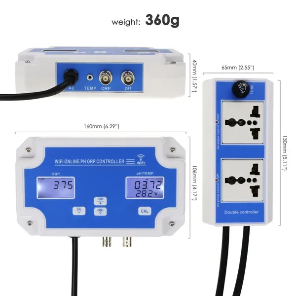 Digital pH / ORP Controller with Monitoring and Dosing for Water - Image 6