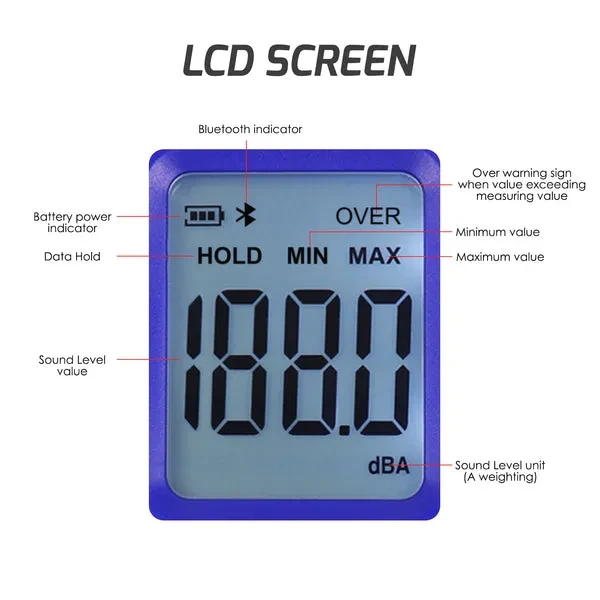 Professional Sound Level Meter with Bluetooth Function - Image 4