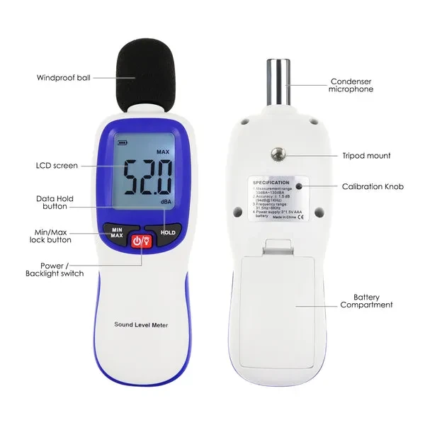 Professional Sound Level Meter with Bluetooth Function - Image 6