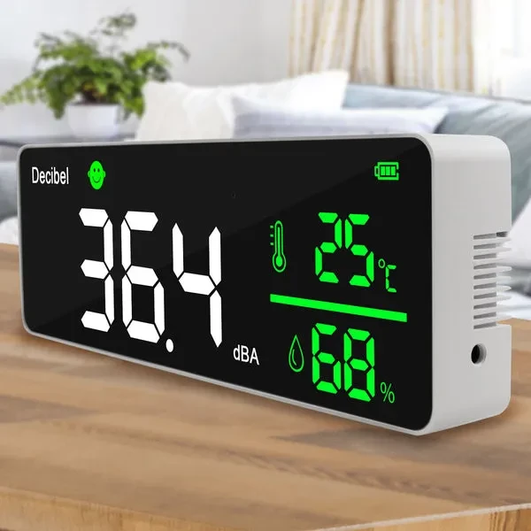Smart Decibel Meter with Large Colored LED Screen Display - Image 2