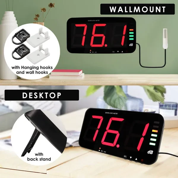 Wall Hanging Sound Level Meter with 13" HD Screen - Image 6