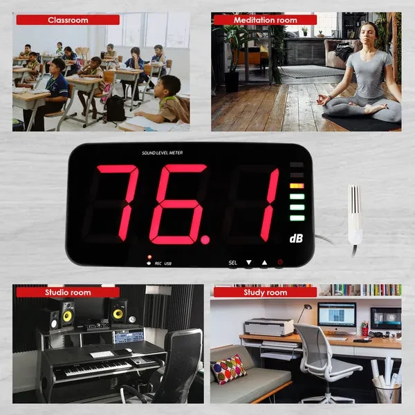 Wall Hanging Sound Level Meter with 13" HD Screen - Image 10