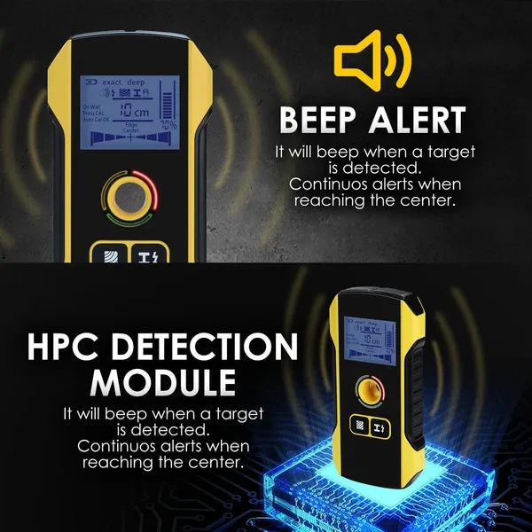 Wall Detector Stud Finder for Positioning Hole and AC Live Cable Wires - Image 3