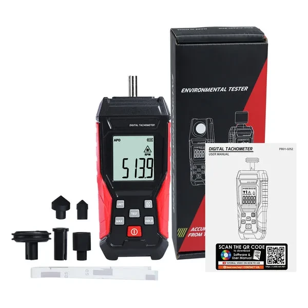 Portable 2-in-1 Tachometer with Noncontact Laser Photo Sensor - Image 9