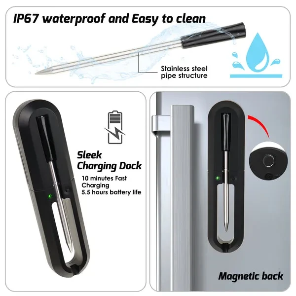 Smart Meat Thermometer with Bluetooth (up to 30m/98.42ft) - Image 4