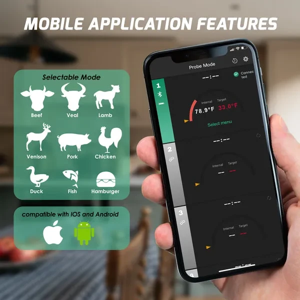 Wireless Meat Thermometer with Bluetooth for Remote Monitoring - Image 5