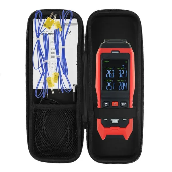 K/J Datalogger Thermocouple Thermometer (-328~2501°F, 4-Channel) - Image 9