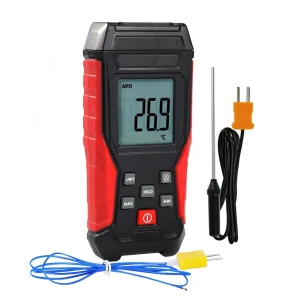 Digital K-Type Thermocouple Thermometer with Wired and Stainless Steel Probes