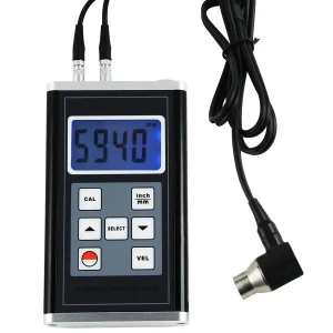 Ultrasonic Thickness Gauge for Measuring Aluminum, Steel, Cast Iron, and Pipe