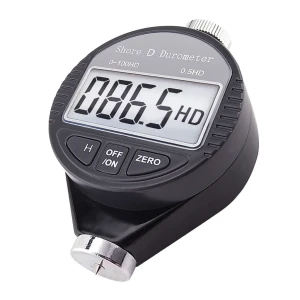 Digital Shore D Hardness Tester for Rubber, Tire, Plastic, and Flooring, 0-100HD