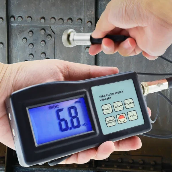Digital Vibration Meter with LCD, Gauge Tester Analyzer - Image 3