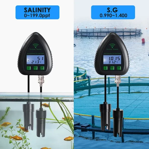 Smart 5-in-1 Water Quality Tester (pH, TDS, Salt, S.G., Temp) with WIFI - Image 8