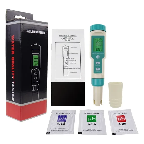 7-in-1 Pen Type Water Quality Tester (pH, TDS, EC, ORP, Salinity, SG, Temp) - Image 9