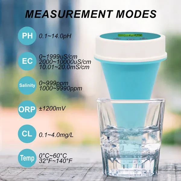 Bluetooth Floating Monitor for EC, Salinity, pH, ORP, and TDS - Image 2