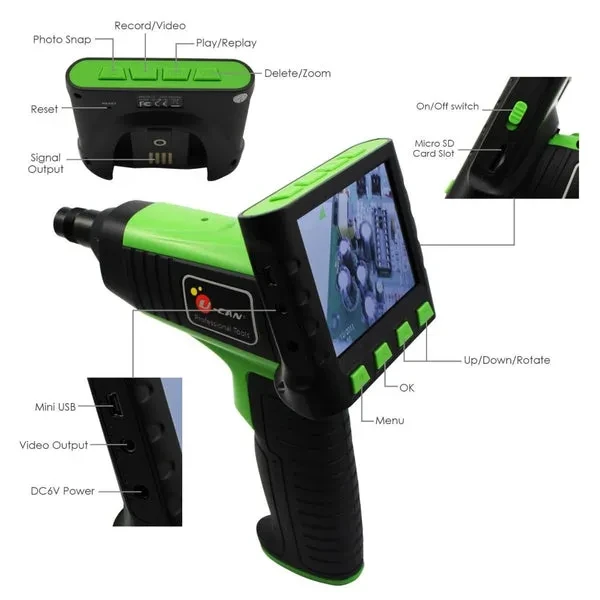 Wireless 3.5" LCD Inspection Camera Endoscope Borescope + 2 Meter Cable - Image 10