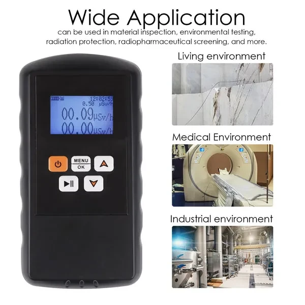 Digital Nuclear Radiation Detector Dosimeter Geiger Counter - Image 9
