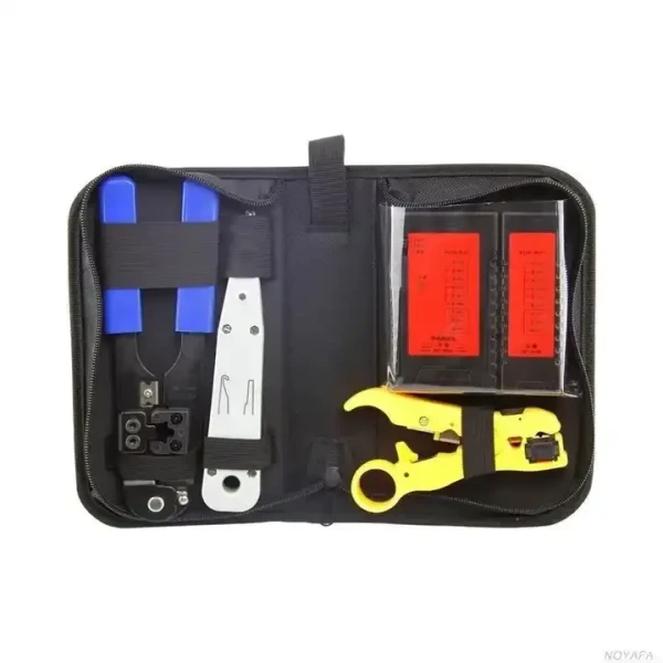 Internet Network Cable Tester with Crimping Tool and Analyzer - Image 3