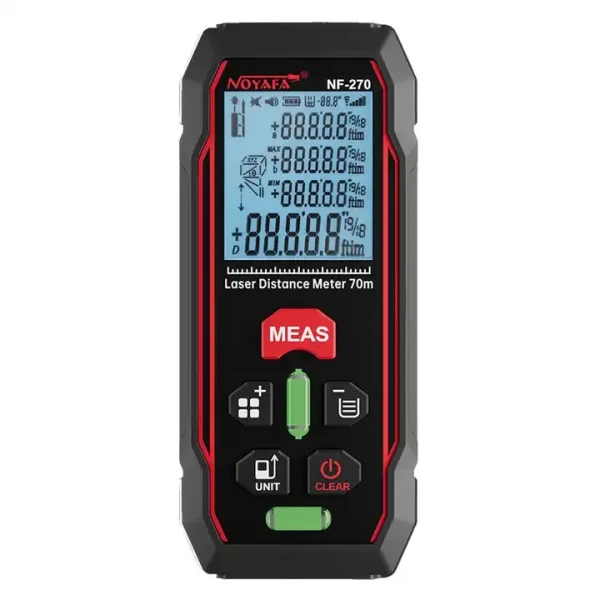 Laser Distance Meter with Screen Length, Area, Volume, and Pythagorean Measurement