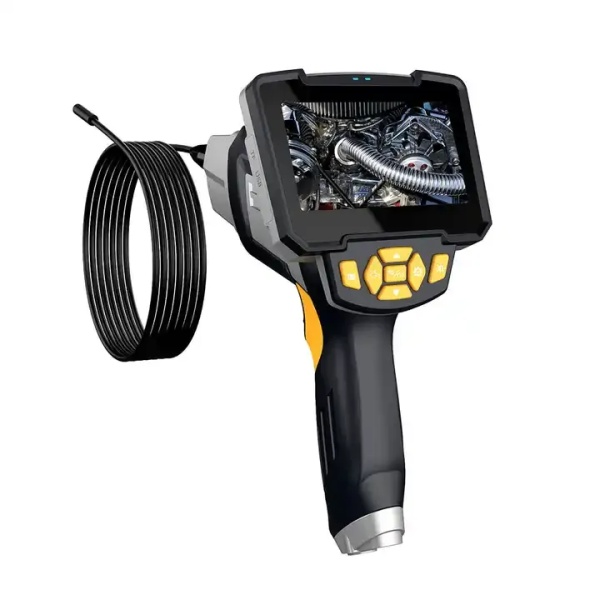Flexible Waterproof Dual-Lens Industrial Digital Endoscope with LCD Display