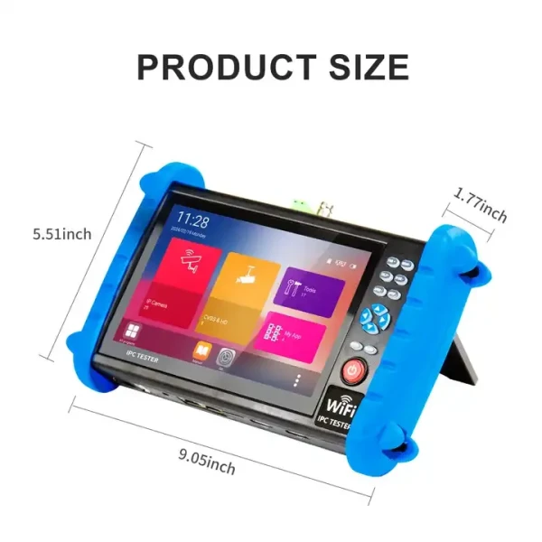 7-Inch HD Resolution Touch Screen CCTV Tester for Debugging DVR, NVR - Image 4