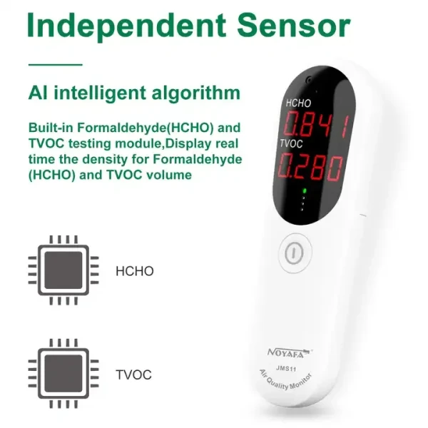 Handheld Air Quality Tester for HCHO and TVOC Detection - Image 2