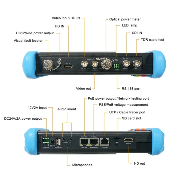 7-Inch IPS Touch Monitor CCTV Camera Tester with 4K HD Resolution and All-in-One Functionality - Image 2