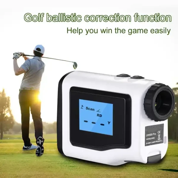 Dual Display 1200M Golf Laser Rangefinder with Flagpole Lock and Fog Measurement - Image 2