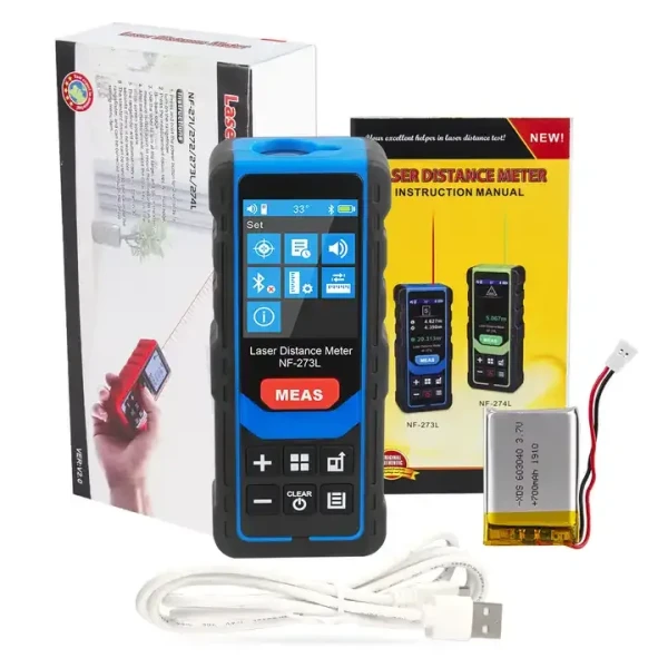 Laser Distance Meter with 120m Range for Single Continuous Measurement - Image 2