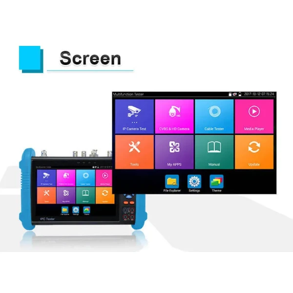 7-Inch IPS Touch Monitor CCTV Camera Tester with 4K HD Resolution and All-in-One Functionality - Image 8
