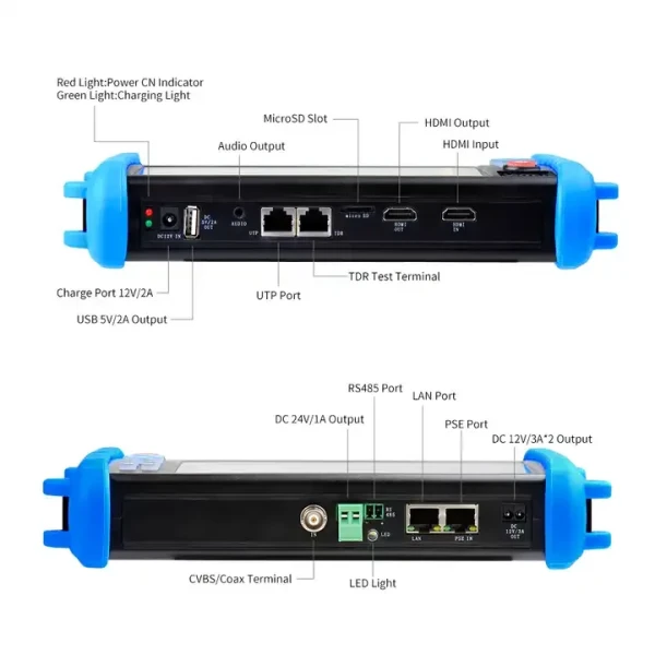 7-Inch HD Resolution Touch Screen CCTV Tester for Debugging DVR, NVR - Image 3