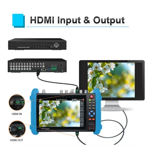7-Inch IPS Touch Monitor CCTV Camera Tester with 4K HD Resolution and All-in-One Functionality - Image 11