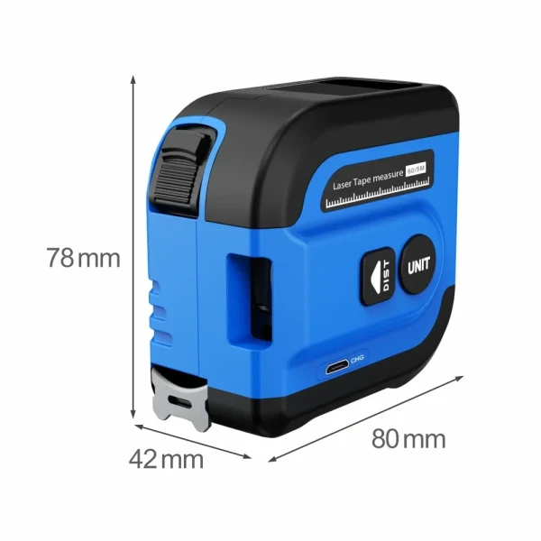 High-Precision Handheld Electronic Rangefinder 60M Tape Ruler with LCD Display - Image 6