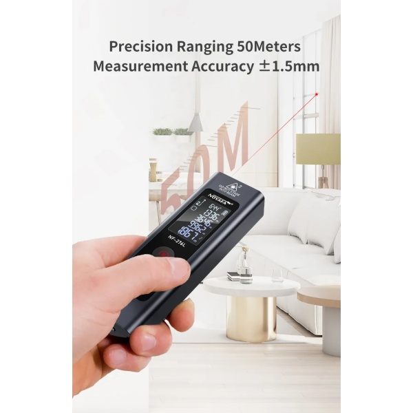 Mini Laser Rangefinder with 50M Range, Upgraded Display and Multiple Modes - Image 4