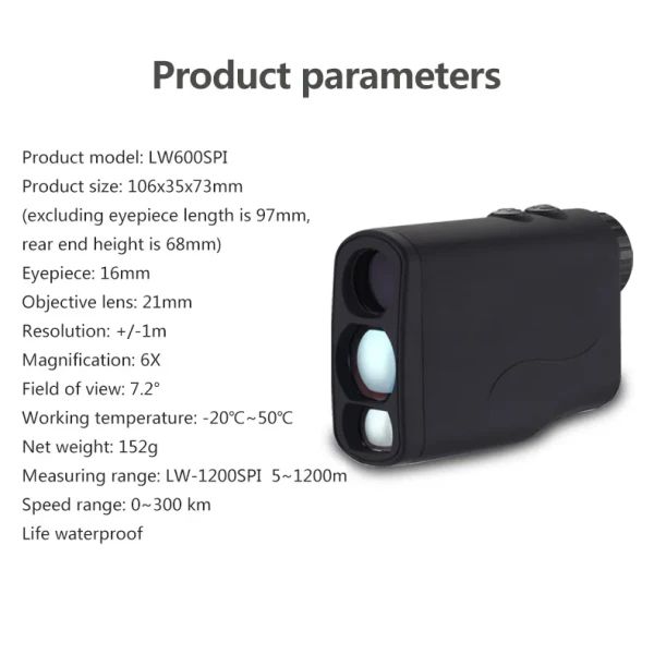 High-Precision Golf & Hunting Range Finder 1200M with Vibration Function - Image 9