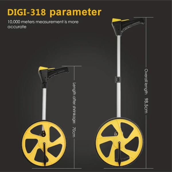 Collapsible Measuring Wheel with Carrying Bag, 0-9,999 Ft. Measurement Range - Image 5