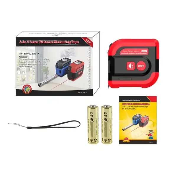Laser Distance Meter 40M w/ 5M Tape Measure - Image 3