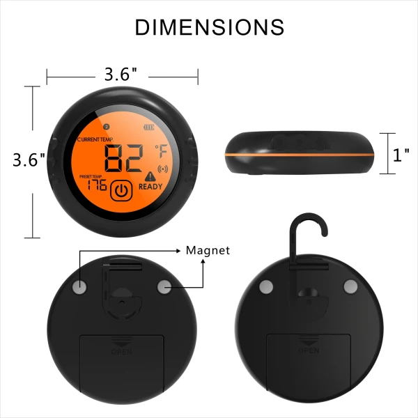 Smart Wireless Thermometer for Kitchen, BBQ, and Grill with Remote Digital Display - Image 4