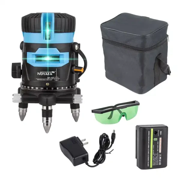 5 Lines 3D Infrared Laser Level with 360° Self-Leveling Rotating Green Light - Image 3