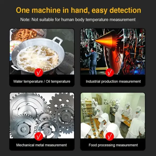 Industrial IR Temperature Gun with Quick and Precise Laser Measurement (-50~600°C) - Image 3