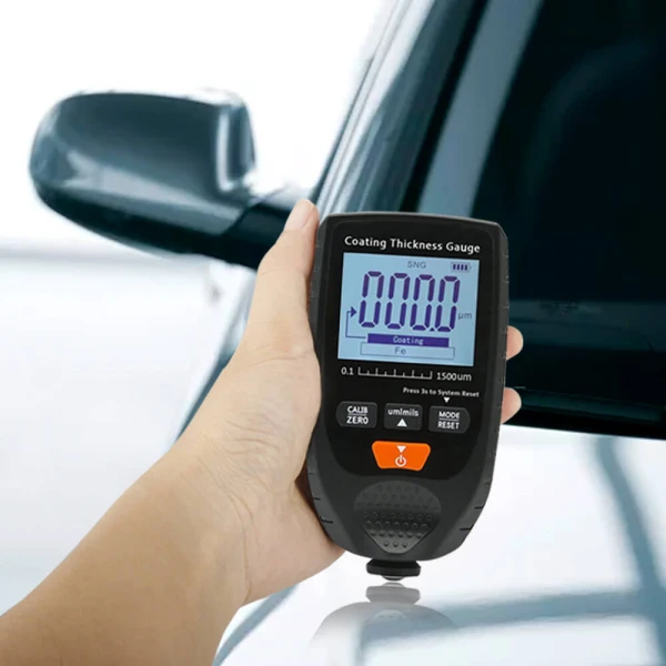 Car Paint Coating Thickness Gauge, Measures 0-1500µm for Fe & NFe Surfaces - Image 2
